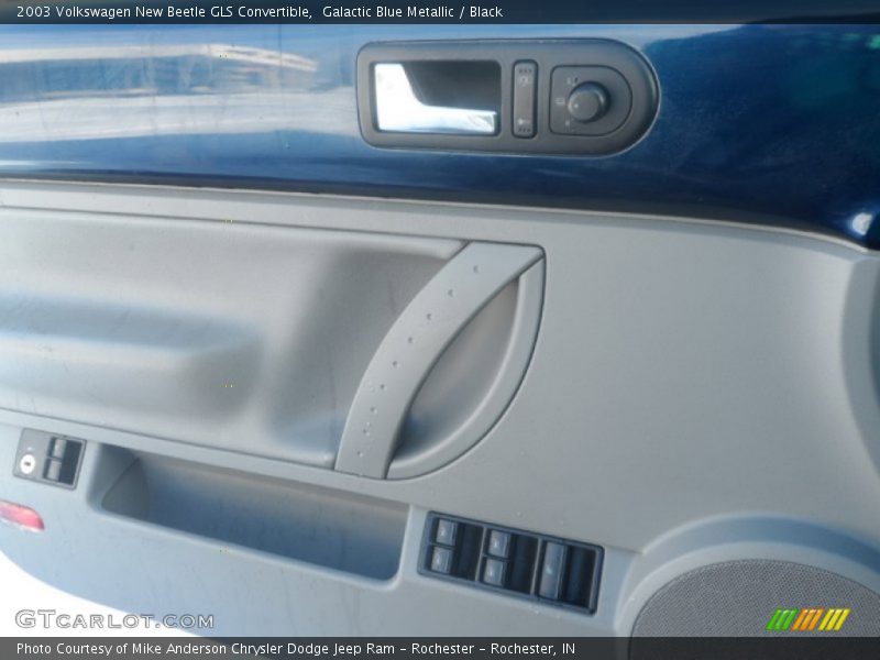 Galactic Blue Metallic / Black 2003 Volkswagen New Beetle GLS Convertible