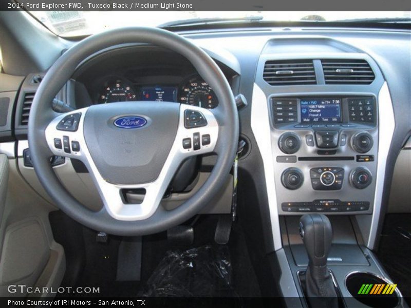 Tuxedo Black / Medium Light Stone 2014 Ford Explorer FWD