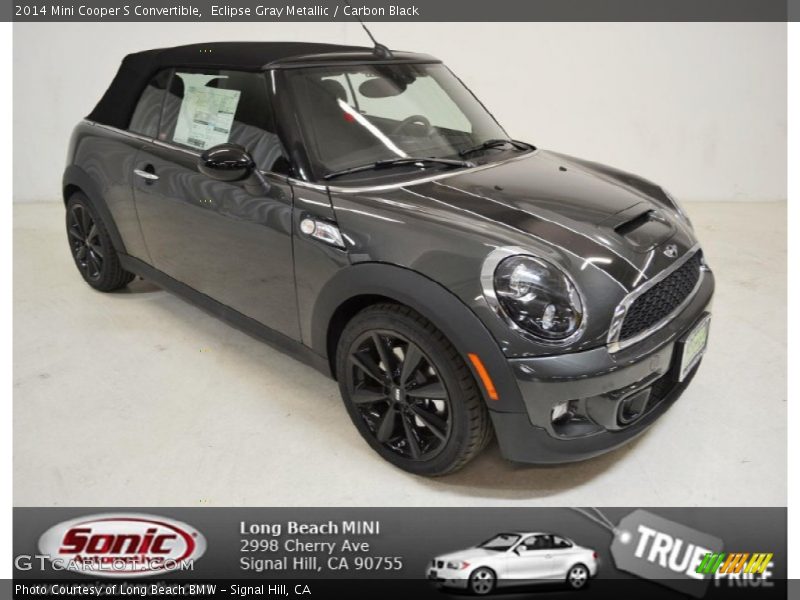 Eclipse Gray Metallic / Carbon Black 2014 Mini Cooper S Convertible
