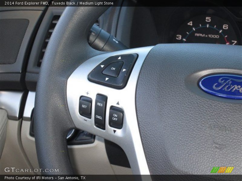 Tuxedo Black / Medium Light Stone 2014 Ford Explorer FWD