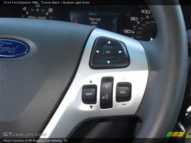 Tuxedo Black / Medium Light Stone 2014 Ford Explorer FWD