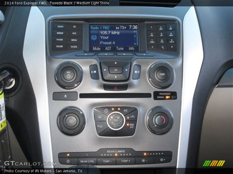 Tuxedo Black / Medium Light Stone 2014 Ford Explorer FWD