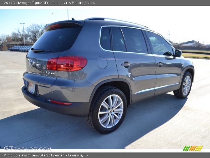 Pepper Gray Metallic / Black 2014 Volkswagen Tiguan SEL