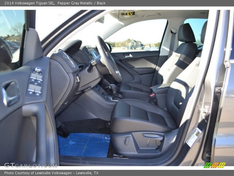 Pepper Gray Metallic / Black 2014 Volkswagen Tiguan SEL
