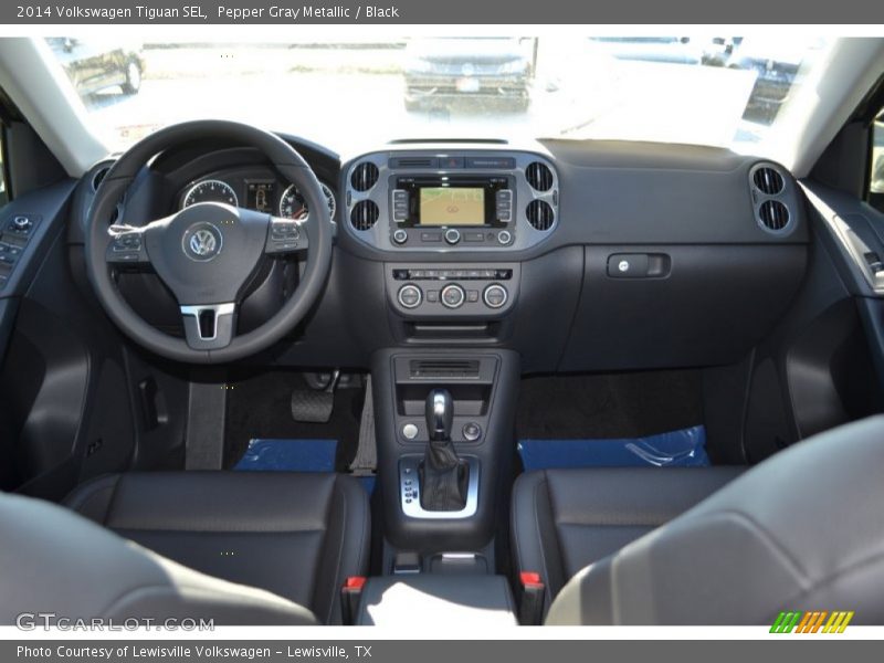 Pepper Gray Metallic / Black 2014 Volkswagen Tiguan SEL