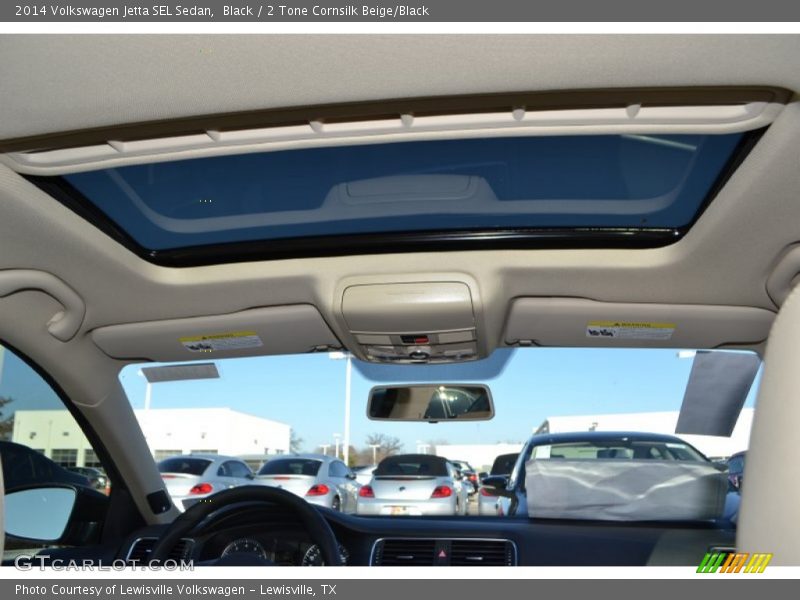 Black / 2 Tone Cornsilk Beige/Black 2014 Volkswagen Jetta SEL Sedan
