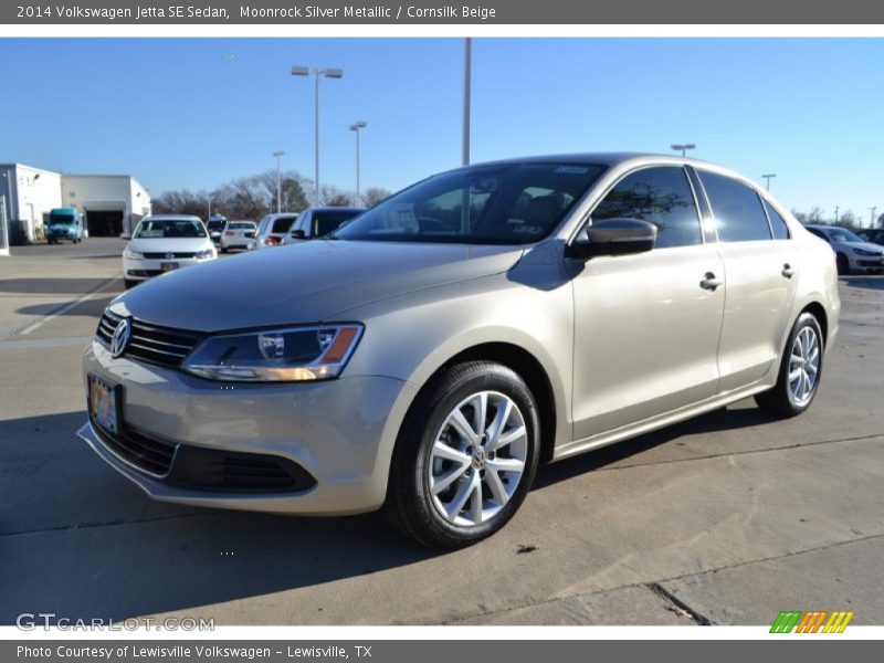 Moonrock Silver Metallic / Cornsilk Beige 2014 Volkswagen Jetta SE Sedan