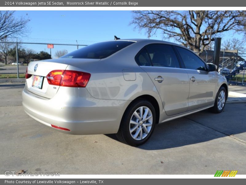 Moonrock Silver Metallic / Cornsilk Beige 2014 Volkswagen Jetta SE Sedan