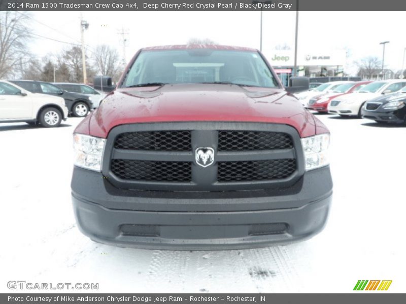 Deep Cherry Red Crystal Pearl / Black/Diesel Gray 2014 Ram 1500 Tradesman Crew Cab 4x4