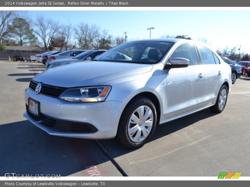 Reflex Silver Metallic / Titan Black 2014 Volkswagen Jetta SE Sedan