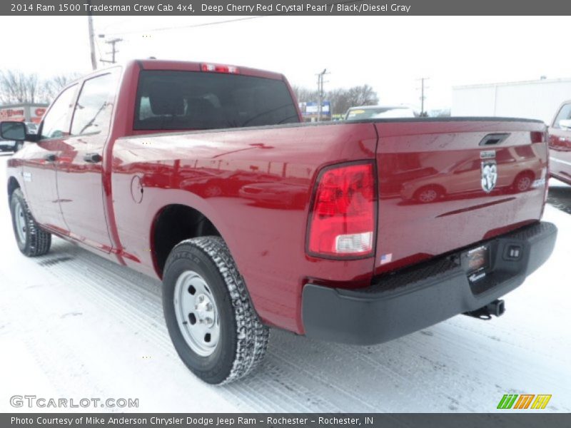 Deep Cherry Red Crystal Pearl / Black/Diesel Gray 2014 Ram 1500 Tradesman Crew Cab 4x4