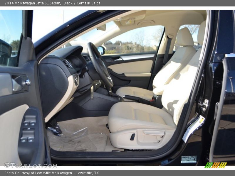 Black / Cornsilk Beige 2014 Volkswagen Jetta SE Sedan