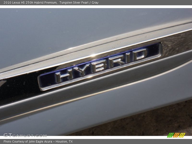 Tungsten Silver Pearl / Gray 2010 Lexus HS 250h Hybrid Premium