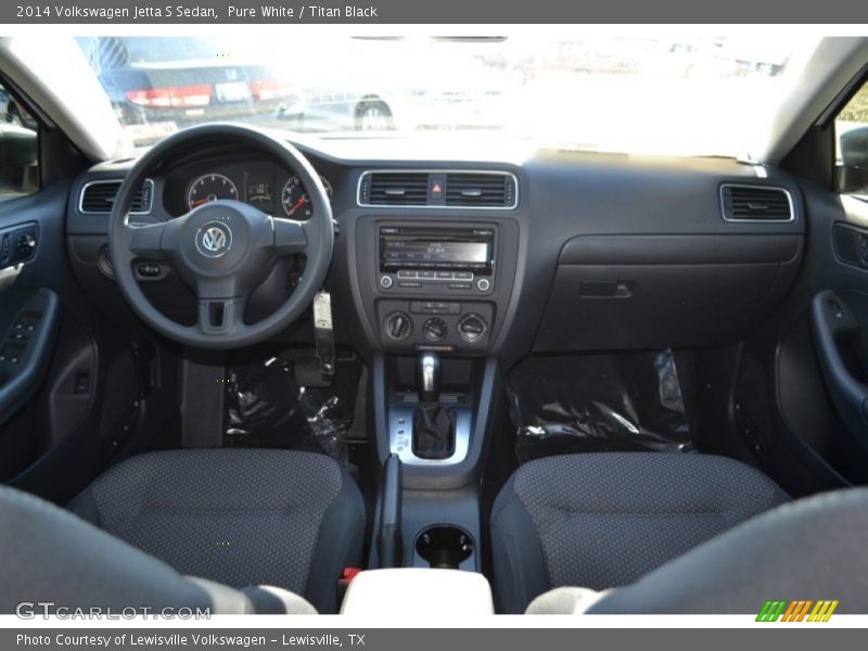 Pure White / Titan Black 2014 Volkswagen Jetta S Sedan