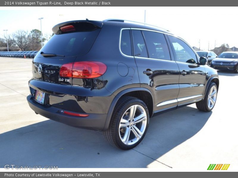 Deep Black Metallic / Black 2014 Volkswagen Tiguan R-Line