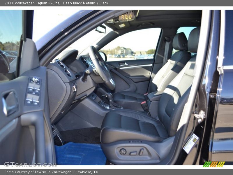 Deep Black Metallic / Black 2014 Volkswagen Tiguan R-Line