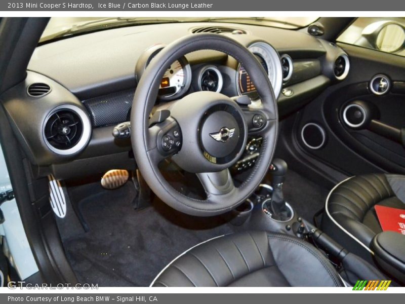 Ice Blue / Carbon Black Lounge Leather 2013 Mini Cooper S Hardtop