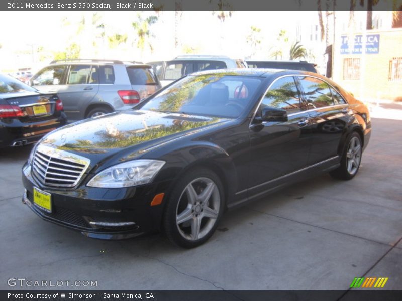 Black / Black 2011 Mercedes-Benz S 550 Sedan