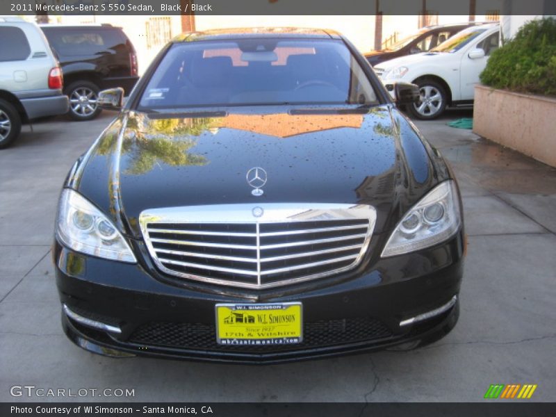 Black / Black 2011 Mercedes-Benz S 550 Sedan