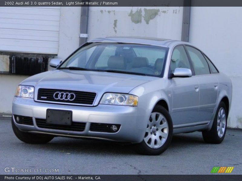 Light Silver Metallic / Platinum 2002 Audi A6 3.0 quattro Sedan