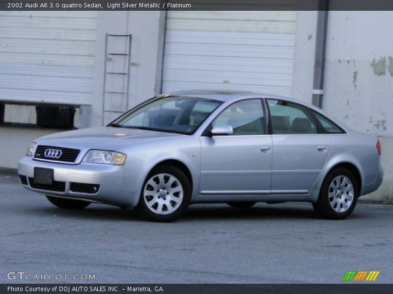 Light Silver Metallic / Platinum 2002 Audi A6 3.0 quattro Sedan