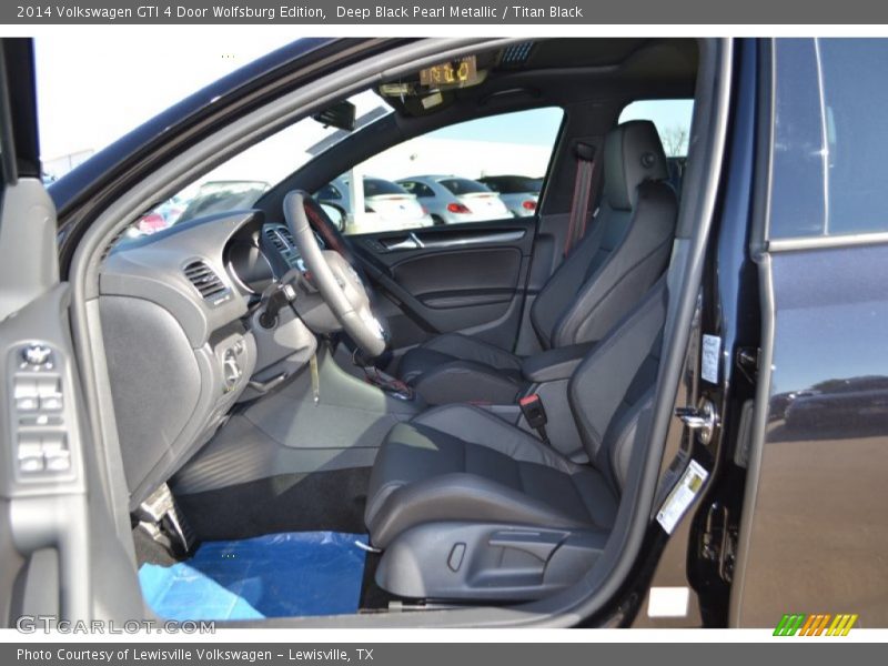 Deep Black Pearl Metallic / Titan Black 2014 Volkswagen GTI 4 Door Wolfsburg Edition