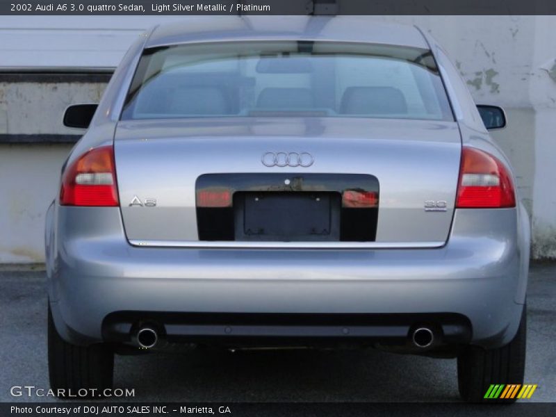 Light Silver Metallic / Platinum 2002 Audi A6 3.0 quattro Sedan
