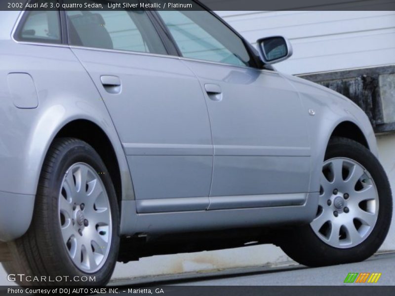 Light Silver Metallic / Platinum 2002 Audi A6 3.0 quattro Sedan