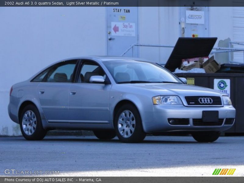 Light Silver Metallic / Platinum 2002 Audi A6 3.0 quattro Sedan