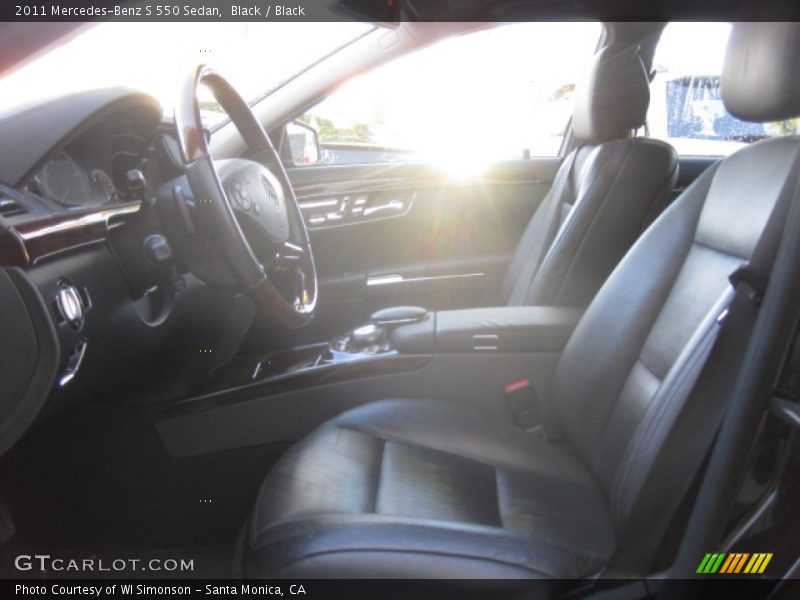 Black / Black 2011 Mercedes-Benz S 550 Sedan