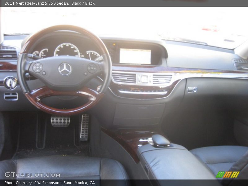 Black / Black 2011 Mercedes-Benz S 550 Sedan