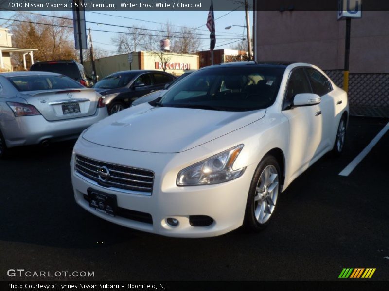 Winter Frost White / Charcoal 2010 Nissan Maxima 3.5 SV Premium