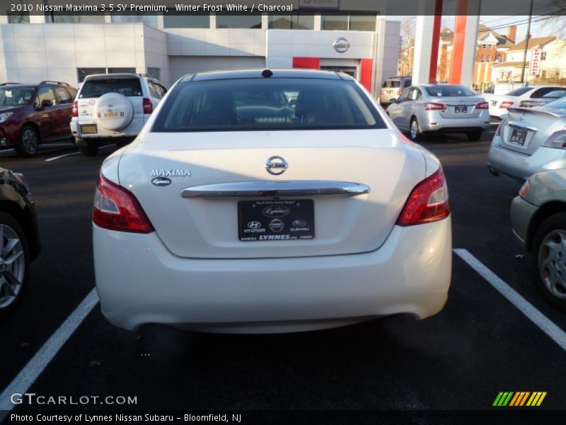 Winter Frost White / Charcoal 2010 Nissan Maxima 3.5 SV Premium