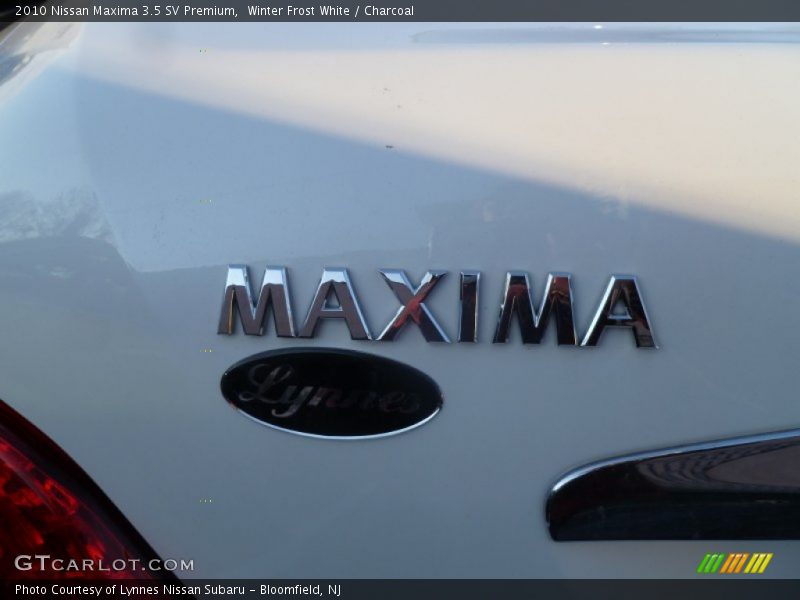Winter Frost White / Charcoal 2010 Nissan Maxima 3.5 SV Premium