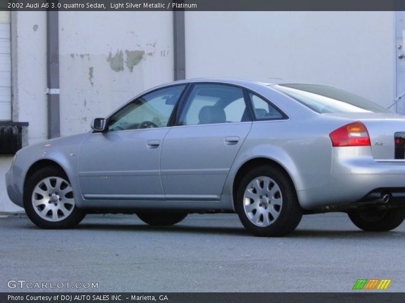 Light Silver Metallic / Platinum 2002 Audi A6 3.0 quattro Sedan