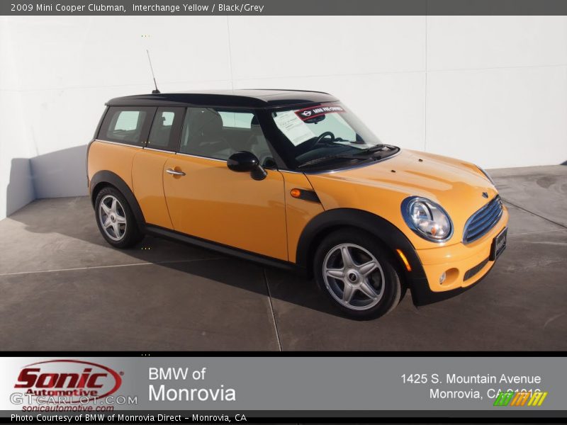 Interchange Yellow / Black/Grey 2009 Mini Cooper Clubman