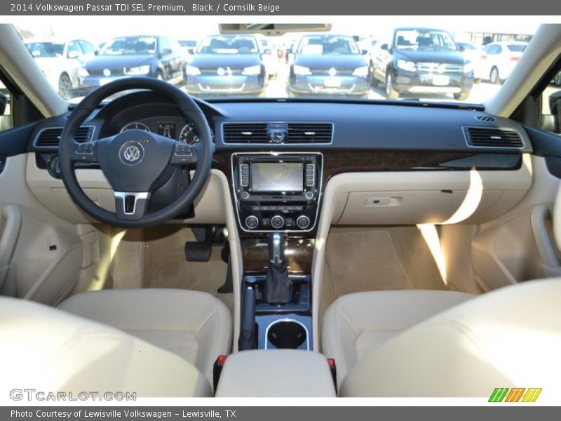 Black / Cornsilk Beige 2014 Volkswagen Passat TDI SEL Premium
