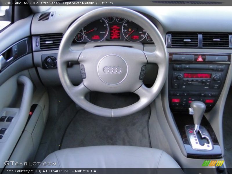 Light Silver Metallic / Platinum 2002 Audi A6 3.0 quattro Sedan