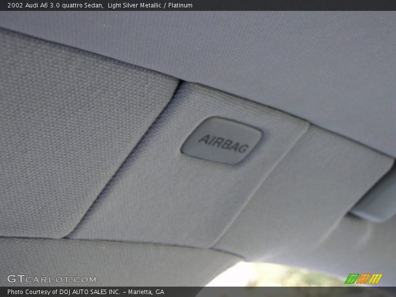 Light Silver Metallic / Platinum 2002 Audi A6 3.0 quattro Sedan