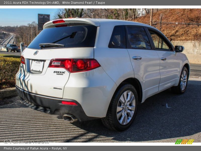 White Diamond Pearl / Taupe 2011 Acura RDX Technology SH-AWD
