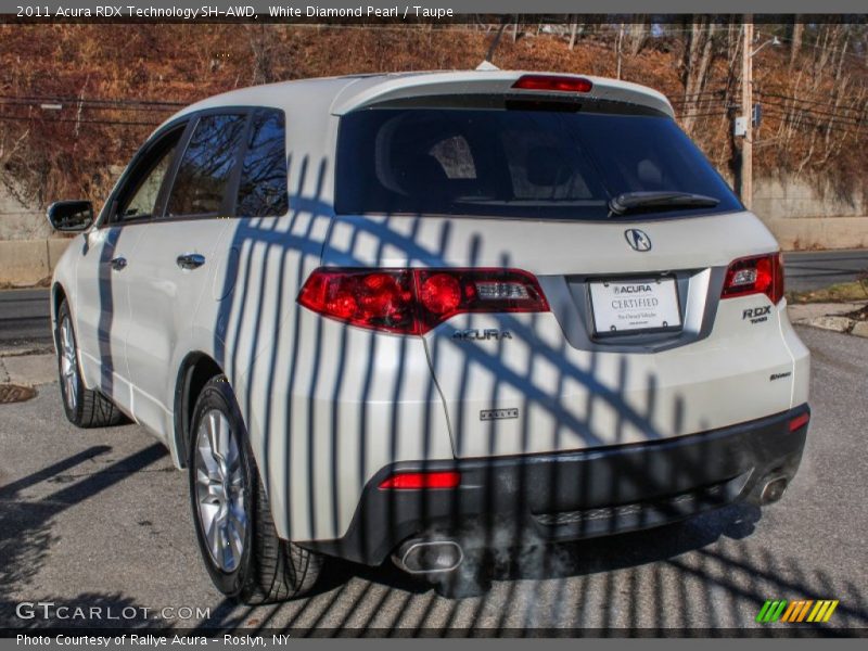 White Diamond Pearl / Taupe 2011 Acura RDX Technology SH-AWD