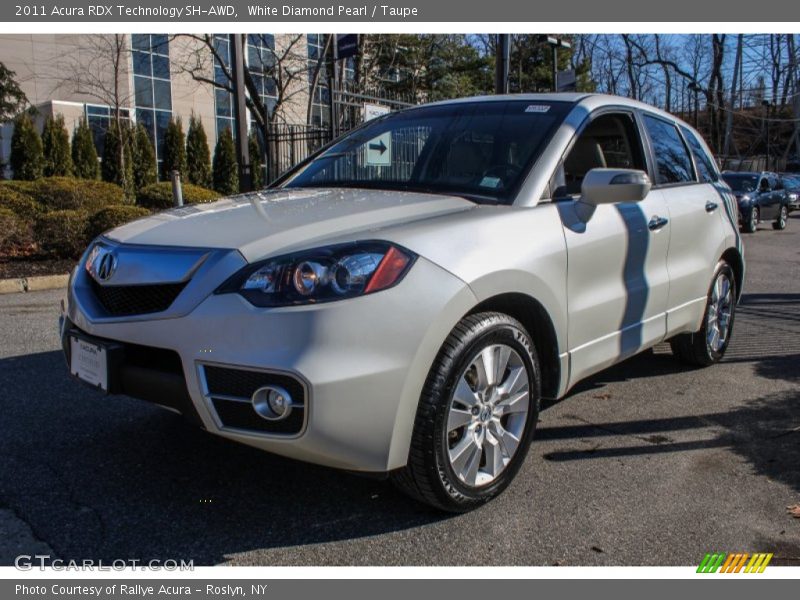 White Diamond Pearl / Taupe 2011 Acura RDX Technology SH-AWD