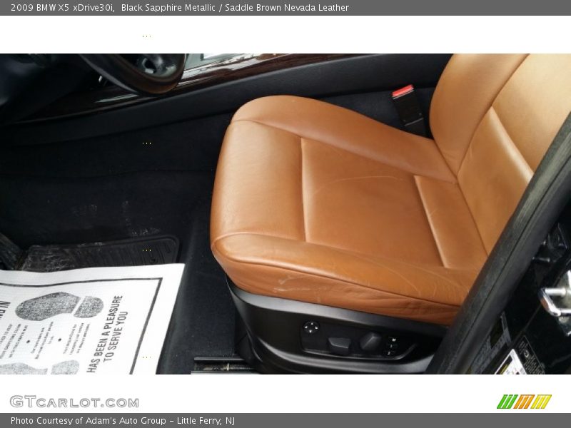 Black Sapphire Metallic / Saddle Brown Nevada Leather 2009 BMW X5 xDrive30i