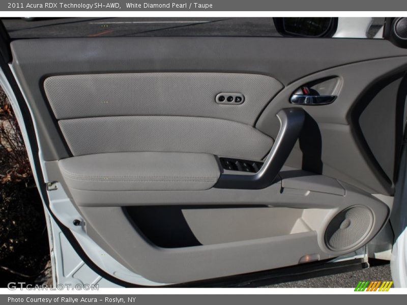 White Diamond Pearl / Taupe 2011 Acura RDX Technology SH-AWD