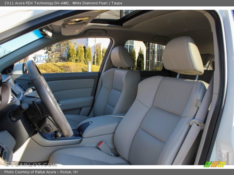 White Diamond Pearl / Taupe 2011 Acura RDX Technology SH-AWD