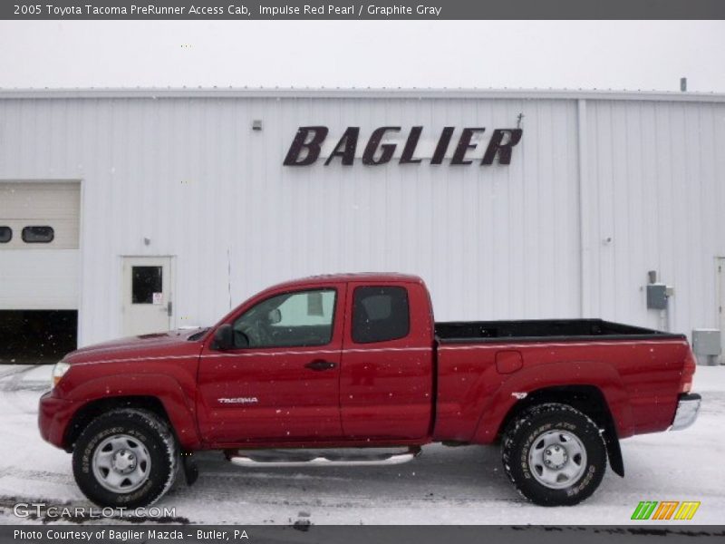 Impulse Red Pearl / Graphite Gray 2005 Toyota Tacoma PreRunner Access Cab