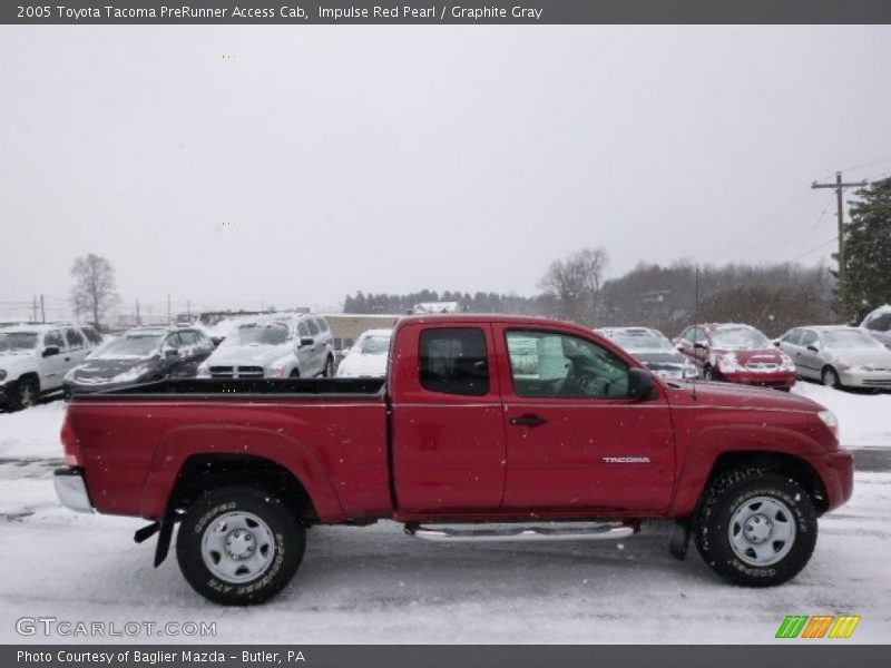Impulse Red Pearl / Graphite Gray 2005 Toyota Tacoma PreRunner Access Cab