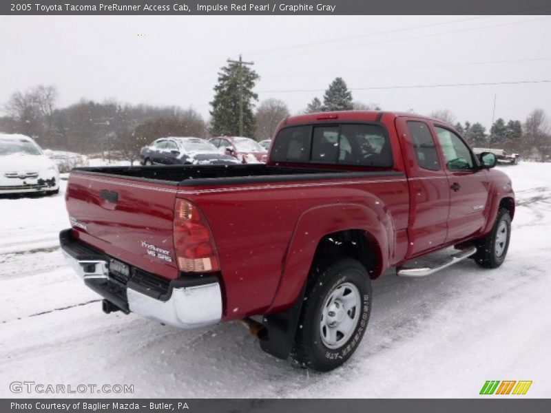 Impulse Red Pearl / Graphite Gray 2005 Toyota Tacoma PreRunner Access Cab