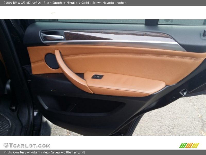 Black Sapphire Metallic / Saddle Brown Nevada Leather 2009 BMW X5 xDrive30i