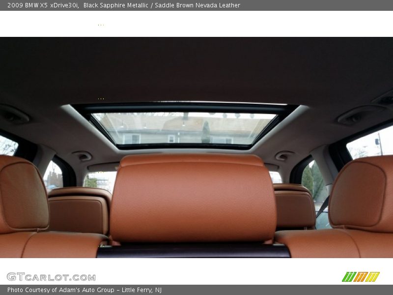 Black Sapphire Metallic / Saddle Brown Nevada Leather 2009 BMW X5 xDrive30i